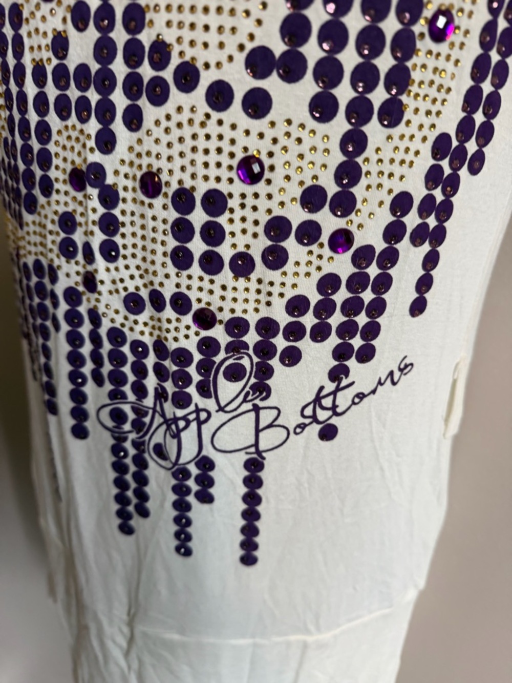 Apple Bottoms Y2K Graphic Tee NWT White Purple Medium - Picture 4 of 10